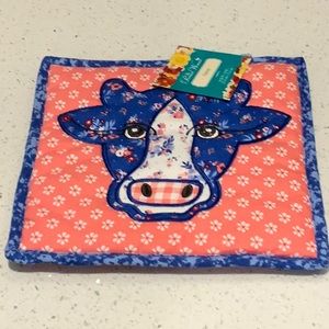 PIONEER WOMAN QUILTED TRIVET-COW. RESERVED